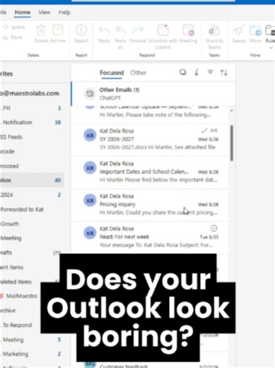 What if your inbox could do more? #microsoftoutlook #microsoftoutlooktutorial #outlooktips #learnontiktok #outlook #tutorial #fypシ゚viral