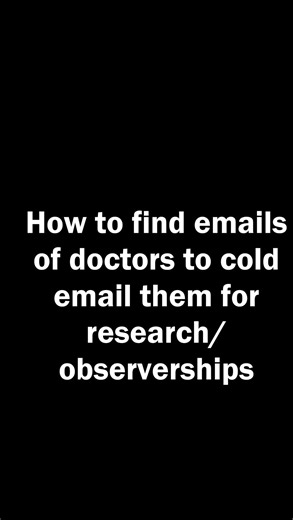 Medicoffeebeans on Instagram: "How to Find U.S. Physician Emails If you are applying for observerships or unpaid research on a J-1, this method works. Nearly 70-80% of faculty emails are public because physicians publish regularly. Before you email them: • Be respectful in your approach • Most emails will be ignored. This is normal • Keep your subject line short but specific. That is the first thing they read • Do not attach your CV. Attachments can get your email flagged • Instead, offer to sen
