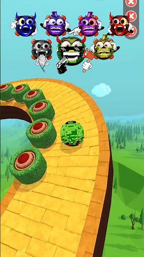 going balls - super speed run colouring balls racing 🌈 👀 ? #goingballs #shorts
