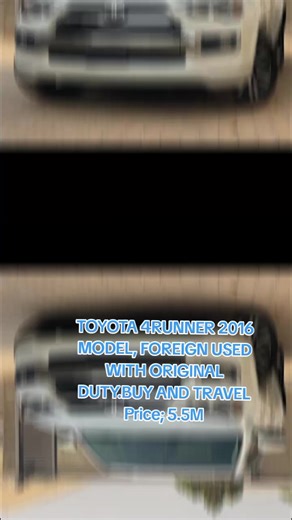 2016 Toyota 4Runner for Sale with Original Duty