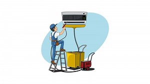 Air Conditioner Maintenance Service Animation