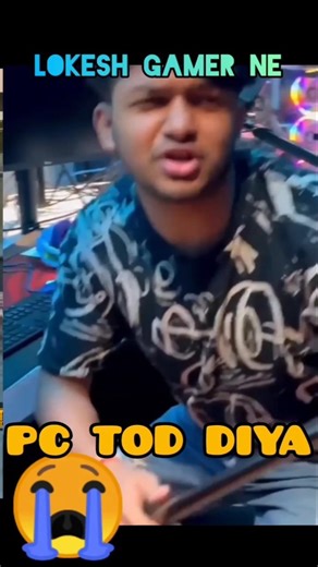 YOUTUBER DESTROY THE PC 😭| #short #shorts #ytshorts