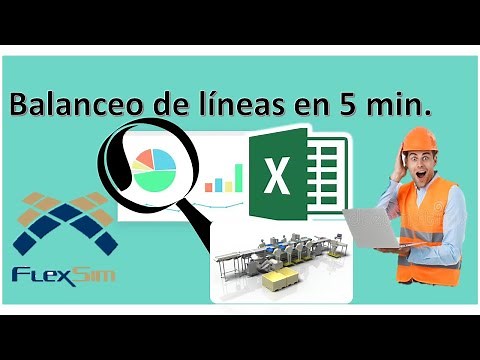 Balanceo de líneas en 5 min | Solver | Excel | Flexsim | Fácil