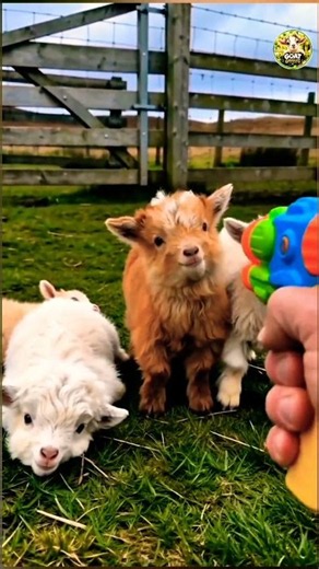 Baby goats play dead! 🐐😅💥 #Shorts #Viral #CuteAnimals #usashorts