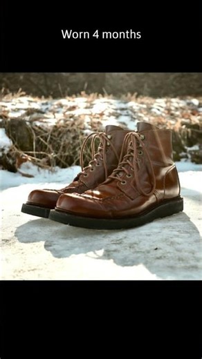 Grant Stone Brass Boot in Horween Honey Glazed Shell Cordovan
