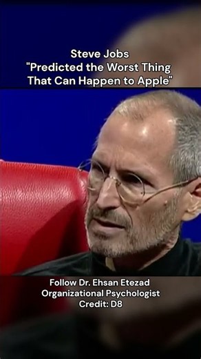 Apple CEO Steve Jobs Prediction for Apple #entrepreneur #businessadvice #lifeadvice #stevejobs