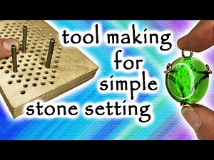 Making a wire bending jig tool for basic stone setting technique.