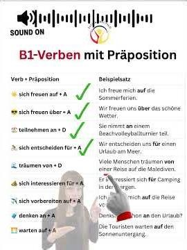 B1 Verben mit Präpositionen + Akkusativ + Dativ #learngerman #deutschkurs #deutschlernen