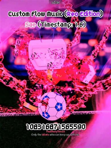 AZL Custom Flow Music ID (Sae Reo Copy OST) - made by reallyreddish #Azl #azurelatch #roblox #bluelock #sae #reo #saeitoshi