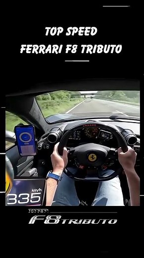 Ferrari F8 Tributo Top Speed #drag #race #italiancars #italy #autobahn #topspeed #racing #cars