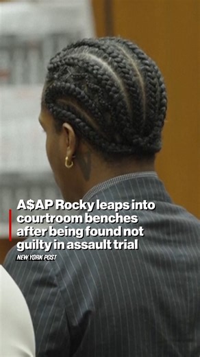 A$AP Rocky was found not guilty following a nearly four-week trial in Los Angeles. The rapper celebrated by jumping up and down while hugging people inside the courtroom. | New York Post