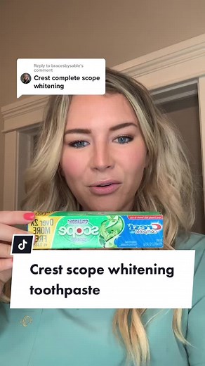 Reply to @bracesbysable Crest Scope Whitening!