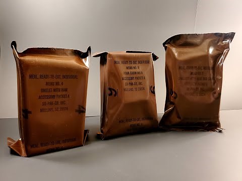 1993 US MRE Review Extremely Fresh 3 Meal 24 Hour Ready to Eat Preserved Food Ration Tasting Test