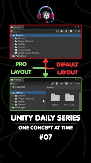 The Best Unity Workspace Hack (2-Column Layout) 💻 || Unity Daily Series Shorts #07