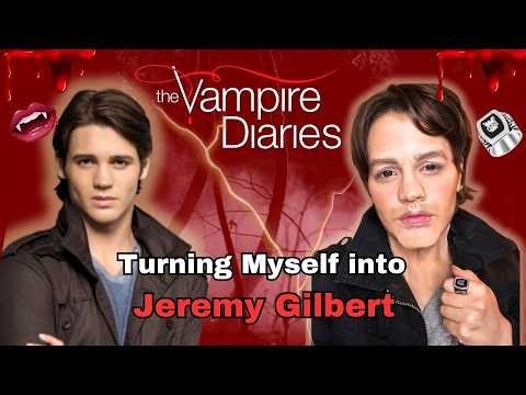 Turning myself into Jeremy Gilbert from The Vampire Diaries