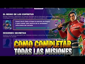 COMO COMPLETAR TODAS LAS MISIONES DE HISTORIA EL REINO DE LOS ESPIRITUS EN FORTNITE CAPITULO 6