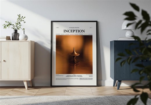 Inception Movie Poster, Christopher Nolan Film Print, Cobb's Totem Poster - Etsy