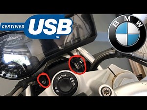 Easy front USB port install for 2015+ BMW R1200R / R1250R