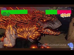 Alpha06 vs zilla.jr with health bars seal animation [edit]
