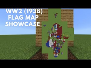 WW2 (1938) World Flag Map In Minecraft Showcase (Update)