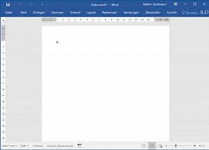 Word: Immer leere Seite beim Start - so geht's