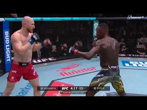 Israel Adesanya vs Joe Pyfer Full Fight Highlights | UFC Seattle