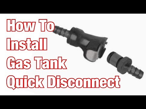 Motorcycle Gas Tank Quick Connect Disconnect Dual Shut Off Crossover Install: Part 206