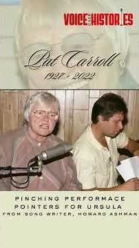 Pat Carroll Stole Performance Ideas for Ursula from Lyricist Howard Ashman | Poor Unfortunate Souls