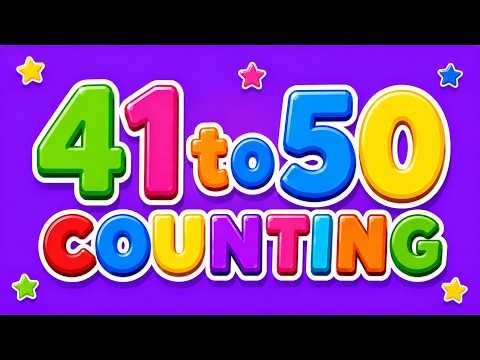 🌟 Learn Numbers 41 to 50 | Fun Counting Song for Kids 🎵