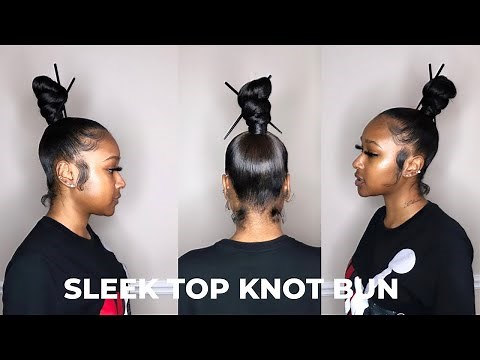 HOW TO: TOP KNOT BUN USING BRAIDING HAIR