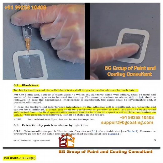 🔬 Blank Test in Salt Contamination: Effective Salt Assessment “ISO 8502-6” 🛡️