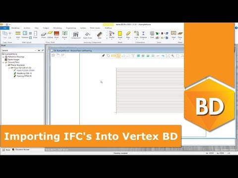IFC Importation within vertex bd