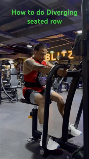 How to do diverging seated row #music #motivation #workoutmusictv #gymequipment #homegymequipment