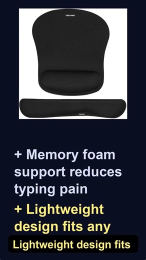 ergonomic keyboard wrist rest pad memory foam support | Limited Time Deal