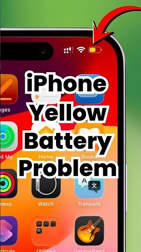 iPhone Fix Yellow Battery Icon Problem | iphone battery yellow colour