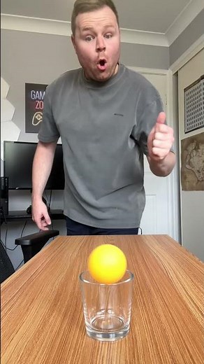 Ping Pong Trick Shot into Shot Glass