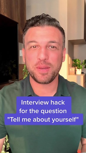 #interviewhack for the question Tell me about yourself #interviewpreptok #interviewquestionsandanswers #jobsearch2023 #careersearch #jobhuntingtips #interviewpreparation