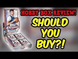 SHOULD YOU BUY?! 2025-26 Topps Chrome Basketball Hobby Box Opening And Review!