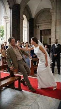 Ela mandou um homem com cicatriz no rosto sair do casamento.