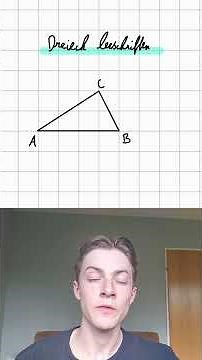 Dreieck richtig beschriften – einfach erklärt #geometrie #dreieck #matheshorts