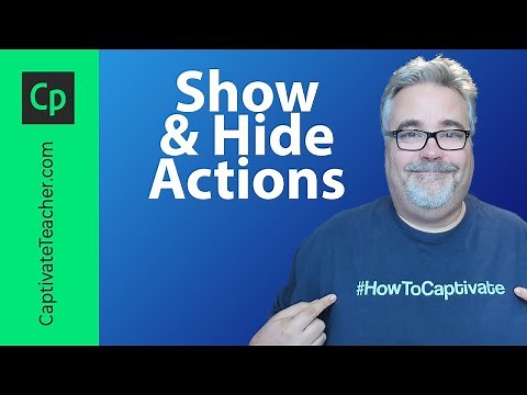 Use the Show and Hide Actions in Adobe Captivate Classic