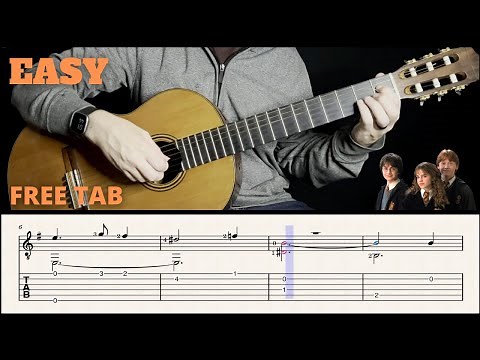 Hedwig's Theme from Harry Potter Easy Guitar | Free Tab and Sheet music