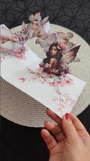 pink blossom butterflies 💞🌸💞 POP-UP CARD #cardcreations