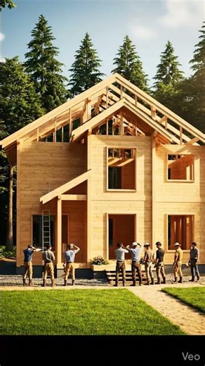 Building a House Step by Step 🏗️ #construction #tinyhouse #wood