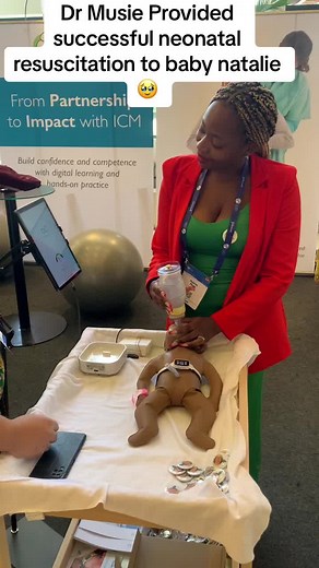 The other day during the international confederation of midwives conferences, provided successful neonatal resuscitation according newborn resuscitation algorithm 🥹🥹🥹