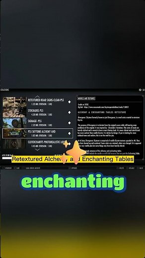 Small Skyrim mods, big immersion: retextured road signs, stockades, alchemy & enchanting tables