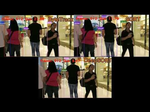 SORT vs DeepSORT vs ByteTrack - Comparison In Pedestrian Context