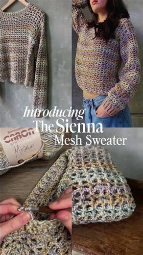 How to Crochet a Mesh Sweater | Free Easy Crochet Sweater Pattern! The Sienna Comfortable Mesh Top