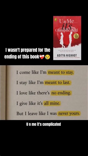 book:u n me it's complicated ❤️#relatable #ytshorts #bookreview #explore #books #booktok #fyp#quotes