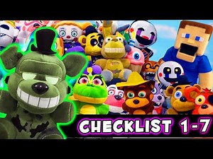 FNAF FUNKO Plush COMPLETE Checklist Guide - Series 1-7 (2016 - 2021) Five Nights at Freddy's